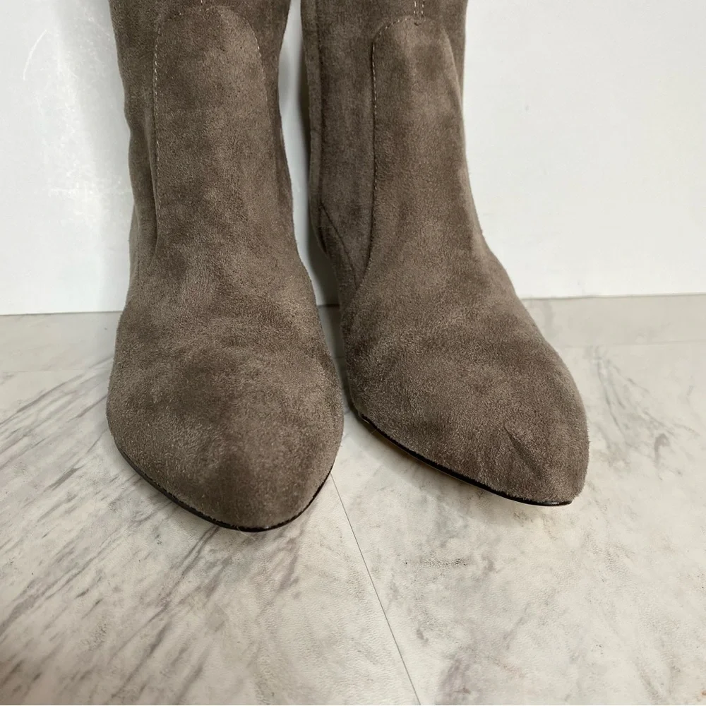 Sam Edelman Kristie Steel Grey Over the Knee Boot 6.5